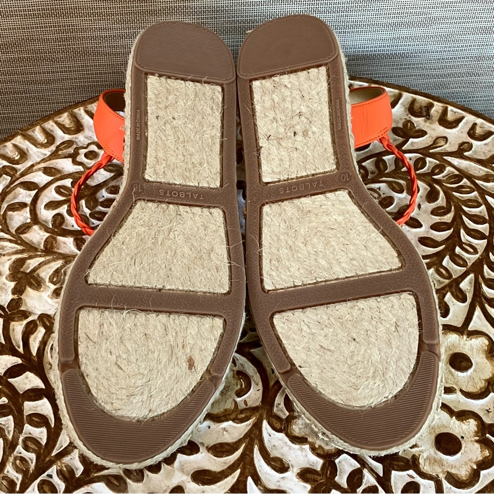 Talbots IZZY BRAID EMBROIDERED CANVAS ESPADRILLES 10M - Picture 6 of 11